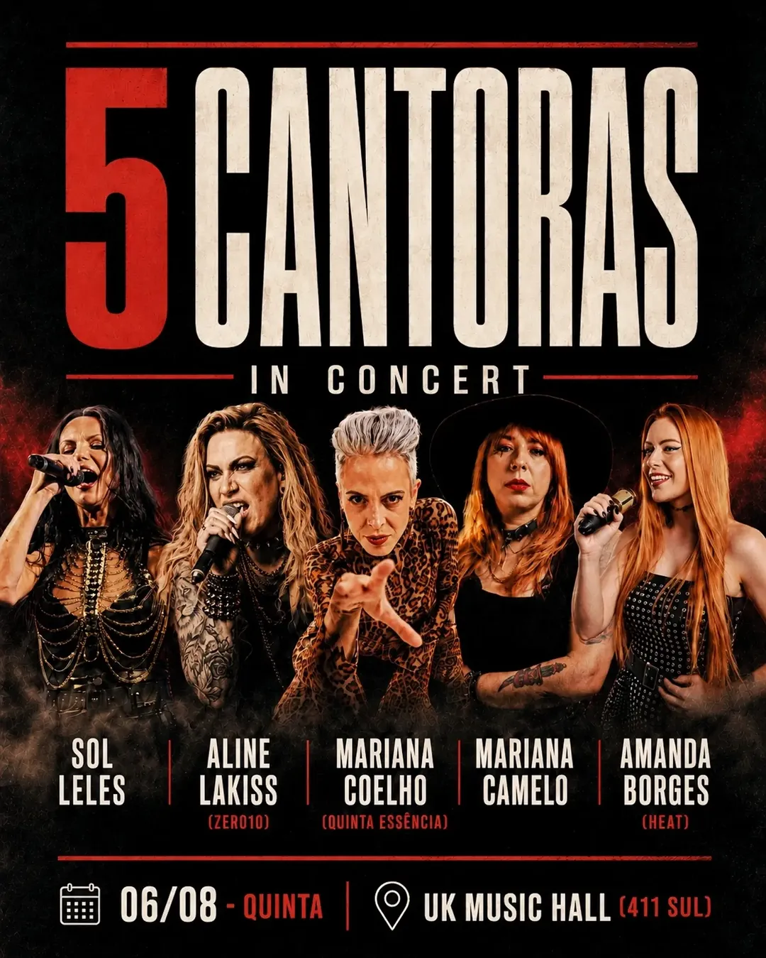 Cartaz de 5 Cantoras in Concert