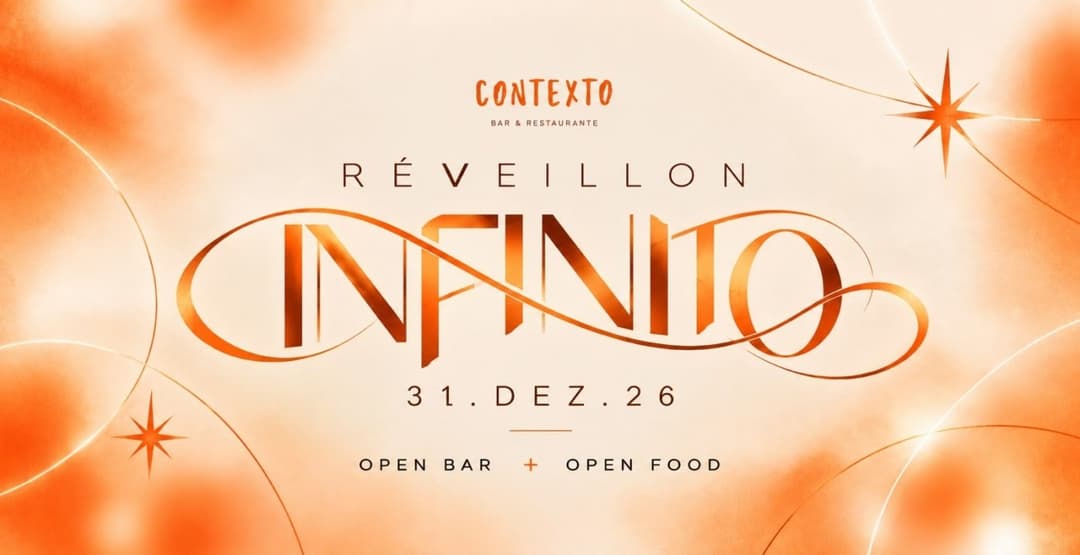 Cartaz de Réveillon Infinito | Varanda do Contexto