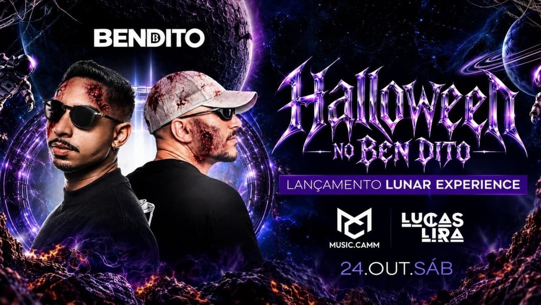 Cartaz de LANÇAMENTO LUNAR EXPERIENCE - HALLOWEEN