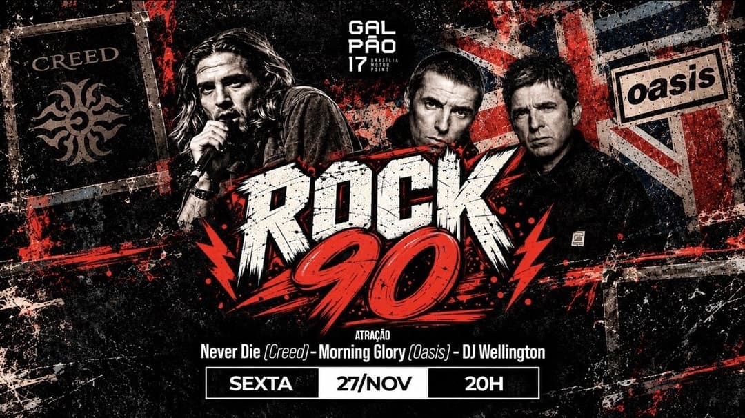 Cartaz de Rock 90 - Galpão 17
