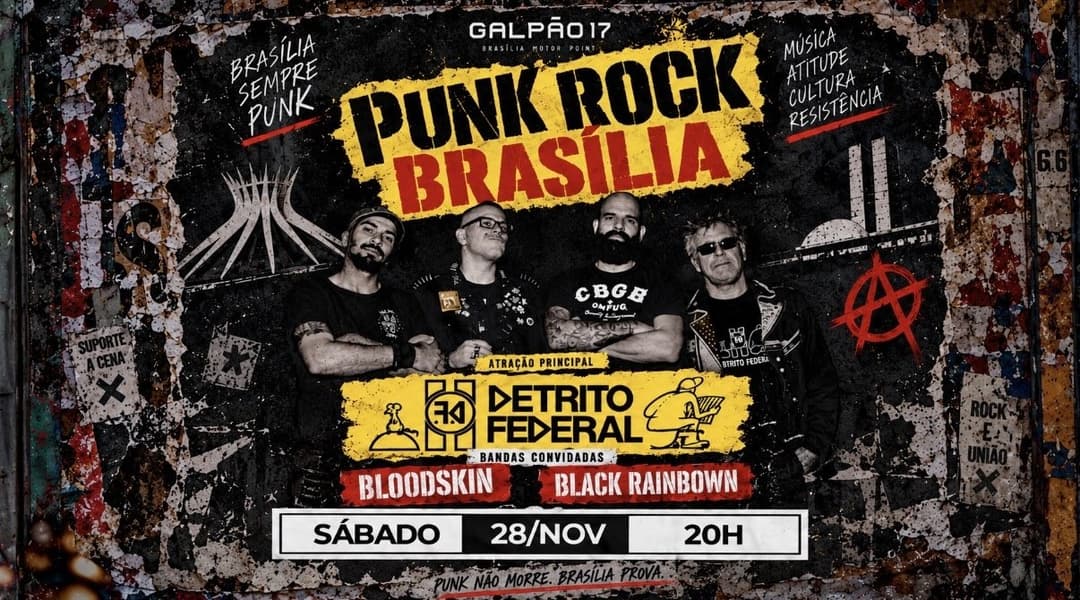 Cartaz de Punk Rock Brasília - Galpão 17