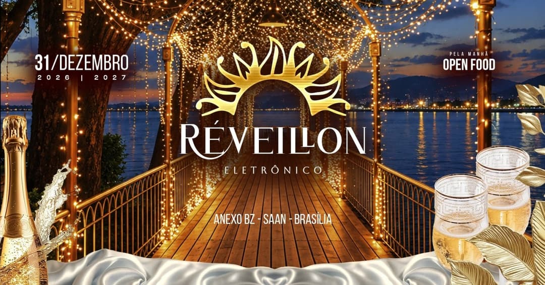 Cartaz de Réveillon Eletrônico Open Food