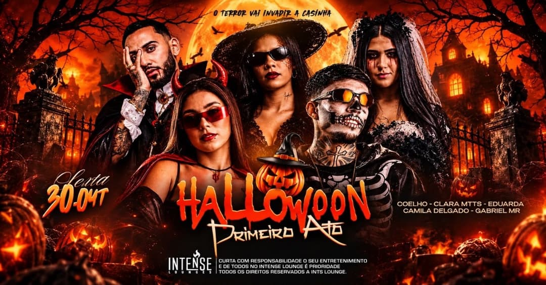 Cartaz de Halloween Primeiro Ato