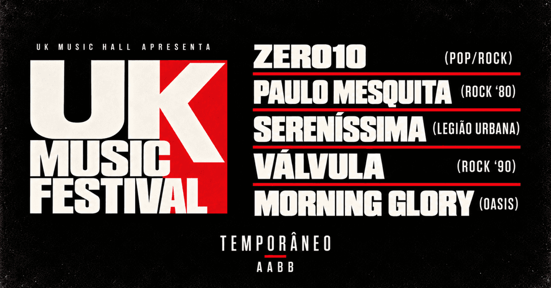 Cartaz de UK MUSIC FESTIVAL // AABB - TEMPORÂNEO