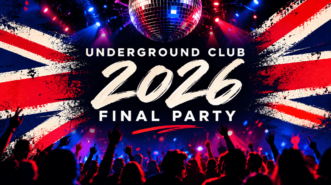Cartaz de Underground Club 2026 Final Party | Festa de Fim de Ano de 2026 do Underground Club
