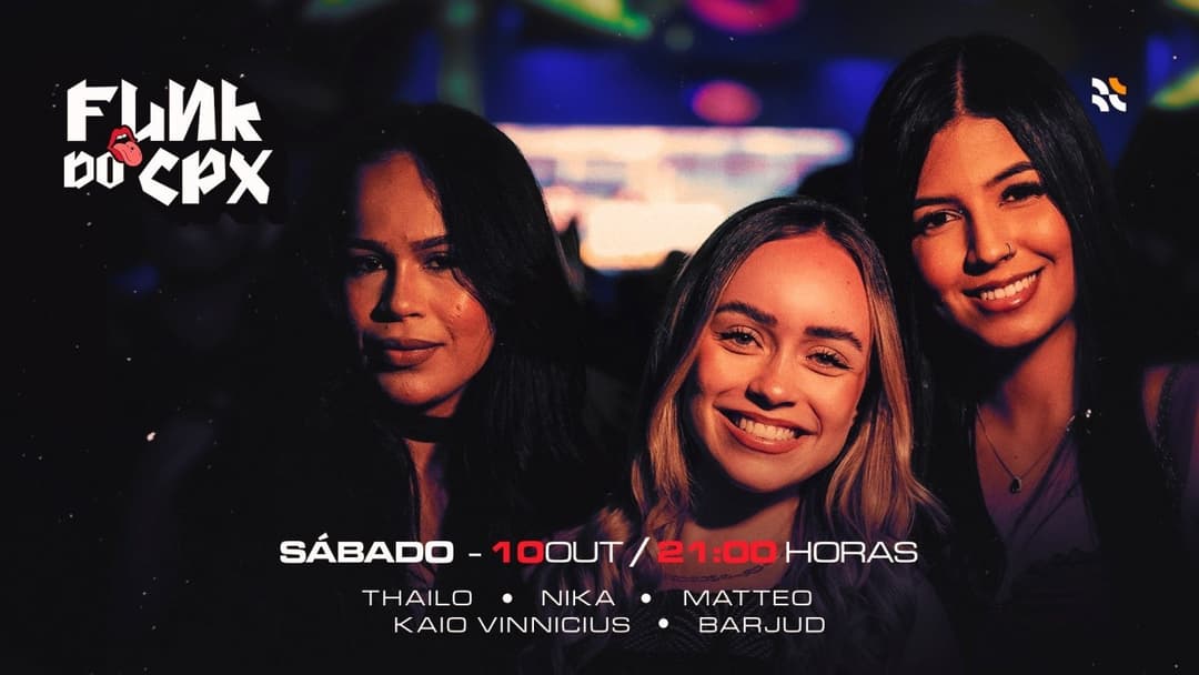 Cartaz de Funk do CPX - 10 de Outubro