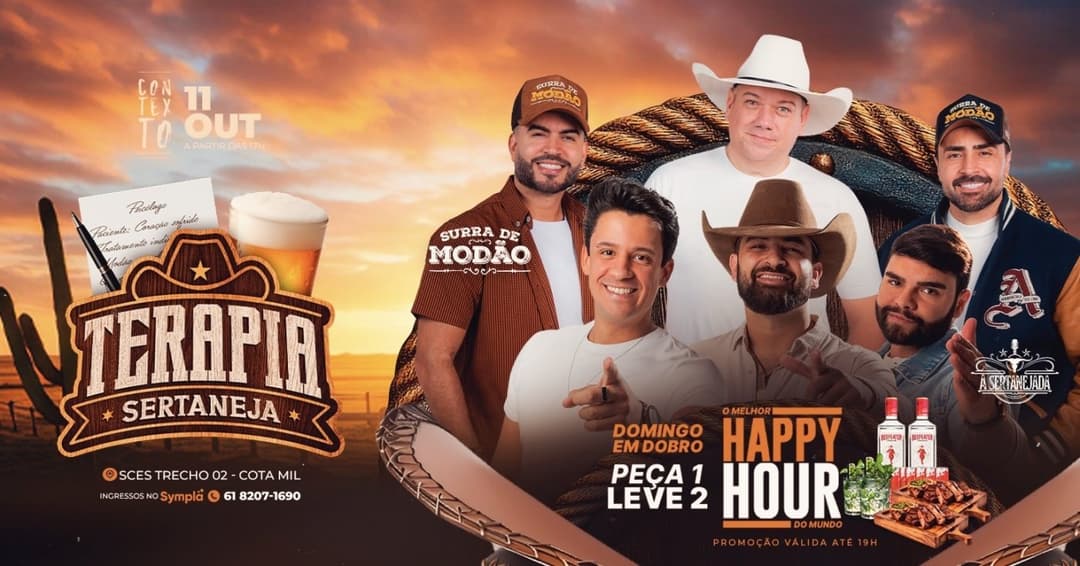 Cartaz de Surra de Modão + Cardápio em Dobro | Varanda do Contexto