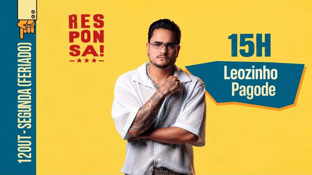 Cartaz de Feriadão de Responsa (pagode do Leozinho)