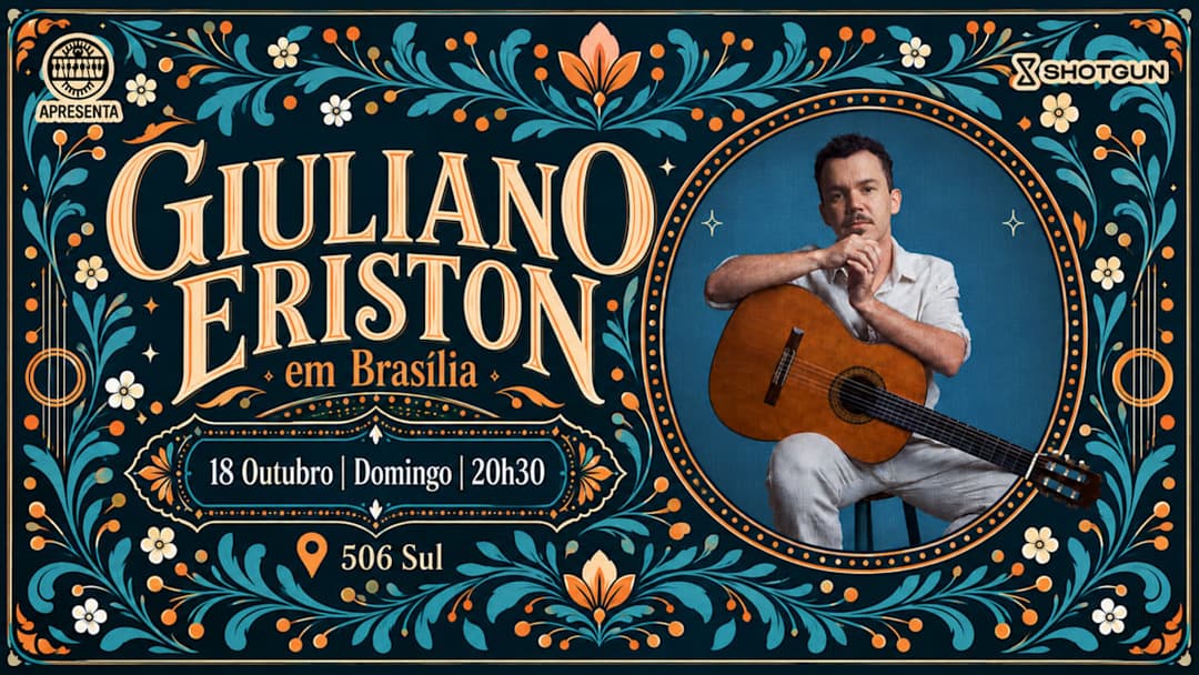 Cartaz de Infinu Apresenta Giuliano Eriston Em Brasília