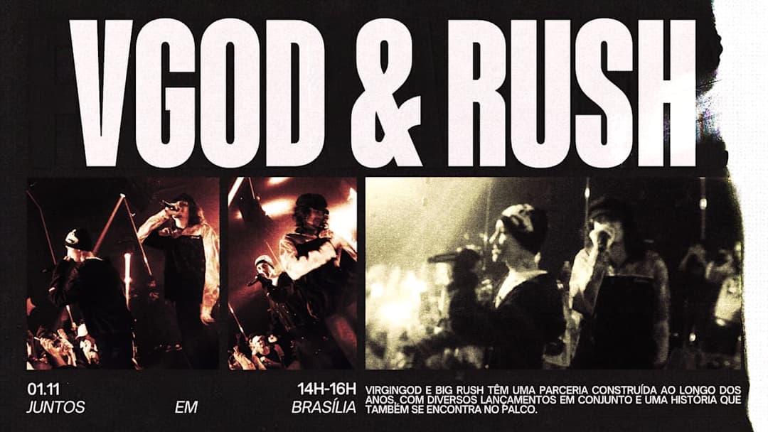 Cartaz de Virgingod* & Big Rush Em Brasília