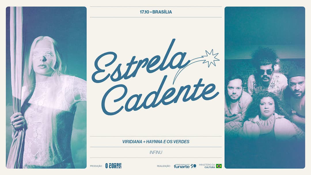 Cartaz de Viridiana Em Brasília: Estrela Cadente Tour, Abertura Haynna