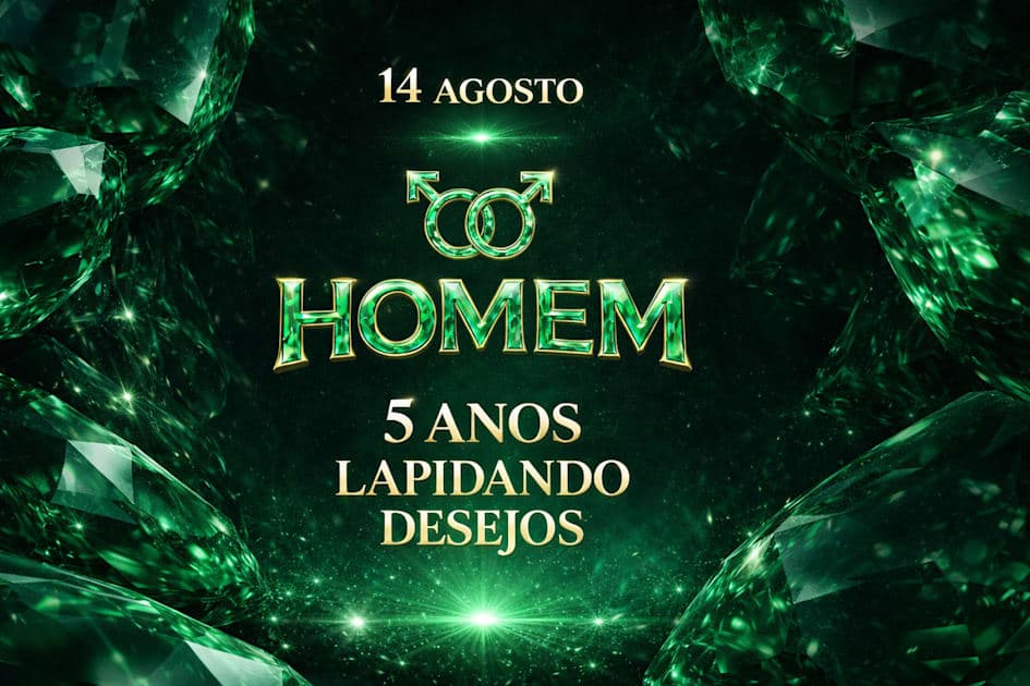 Cartaz de Festa Homem 5 Anos