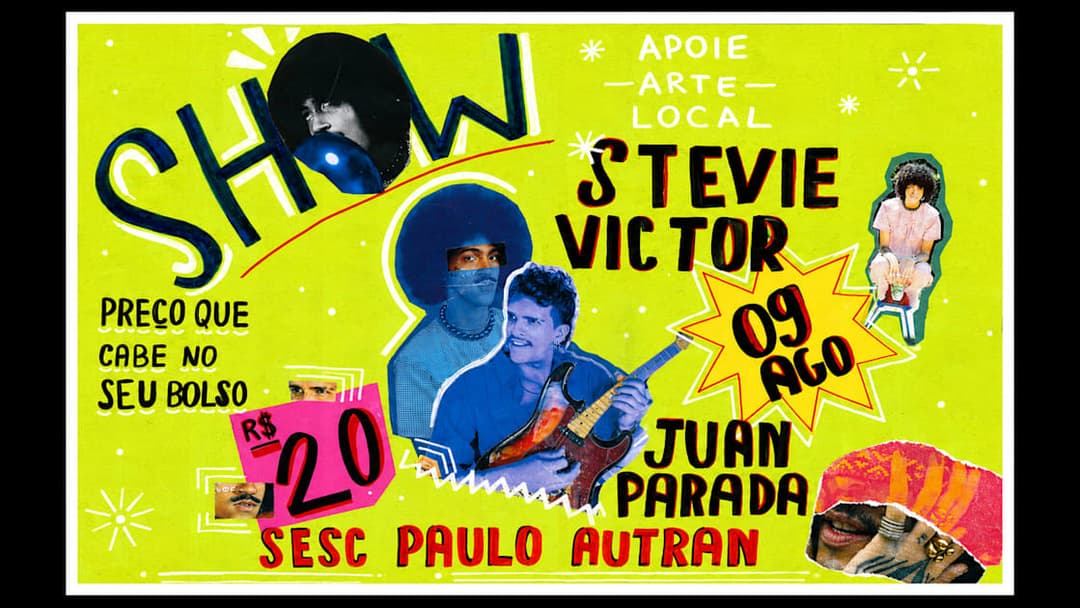 Cartaz de Juan Parada + Stevie Victor (Local & Cósmico)