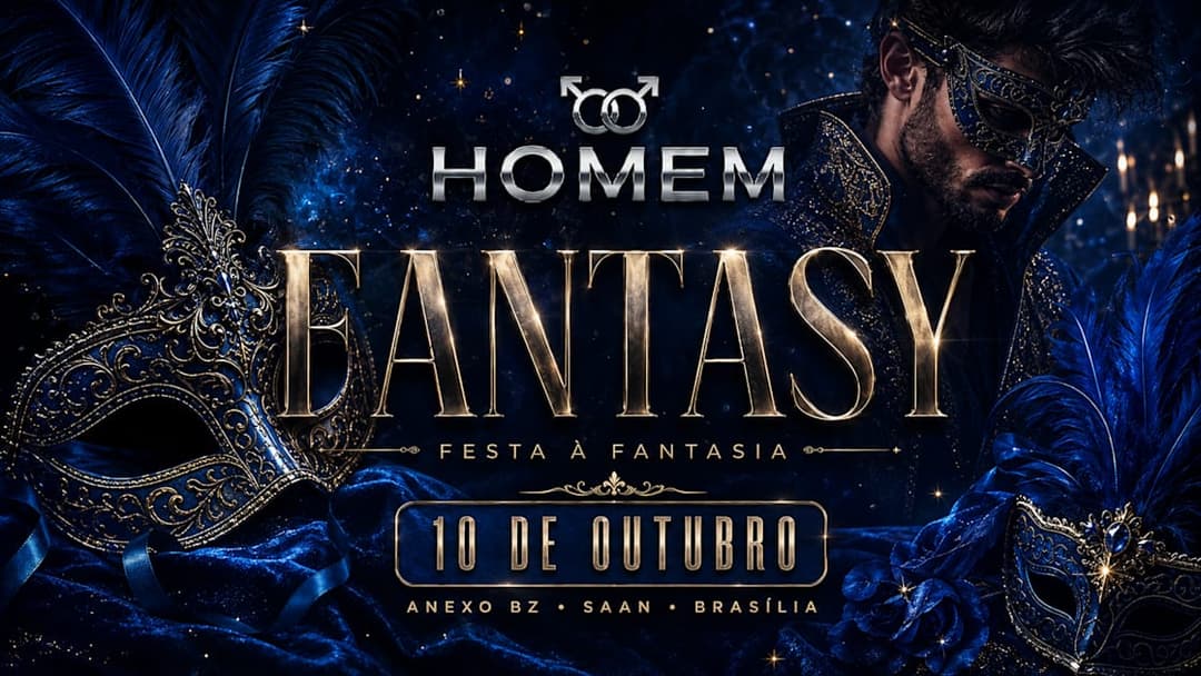 Cartaz de Festa Homem Fantasy