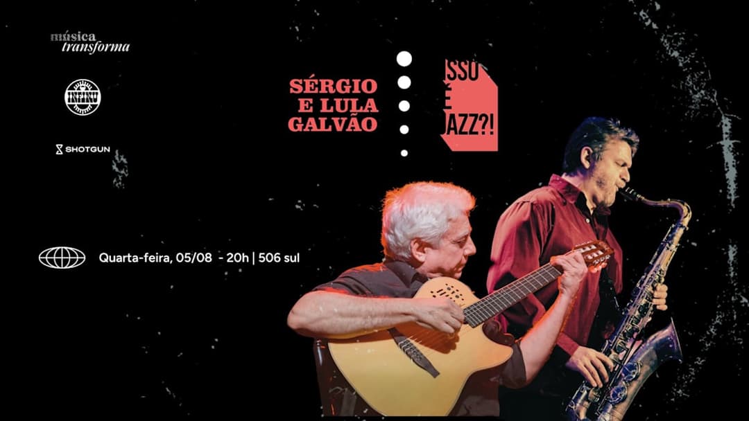 Cartaz de Isso É Jazz ?! Irmãos Galvão - Sérgio E Lula