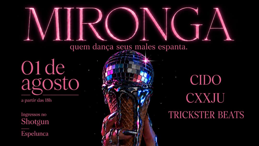 Cartaz de Mironga (Cido + Cxxju + Trickster Beats)