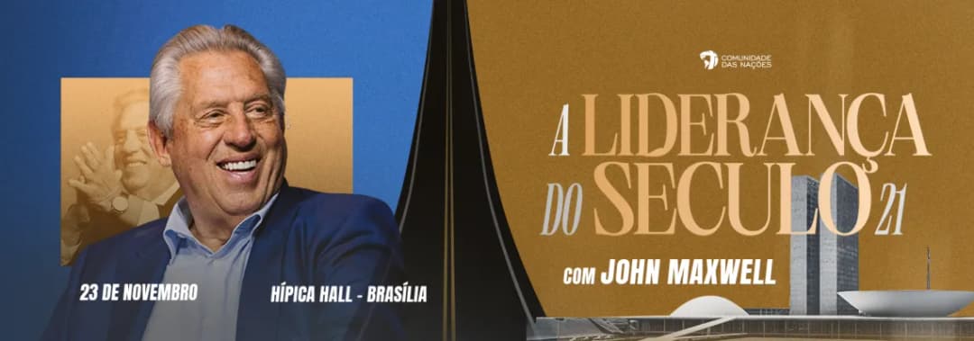 Cartaz de Liderança do Século com John Maxwell