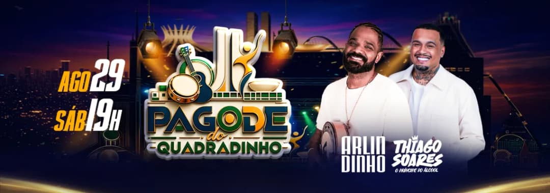 Cartaz de Pagode do Quadradinho - Arlindinho & Thiago Soares