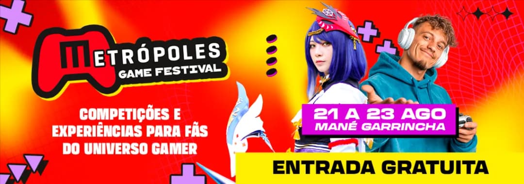 Cartaz de METRÓPOLES GAME FESTIVAL