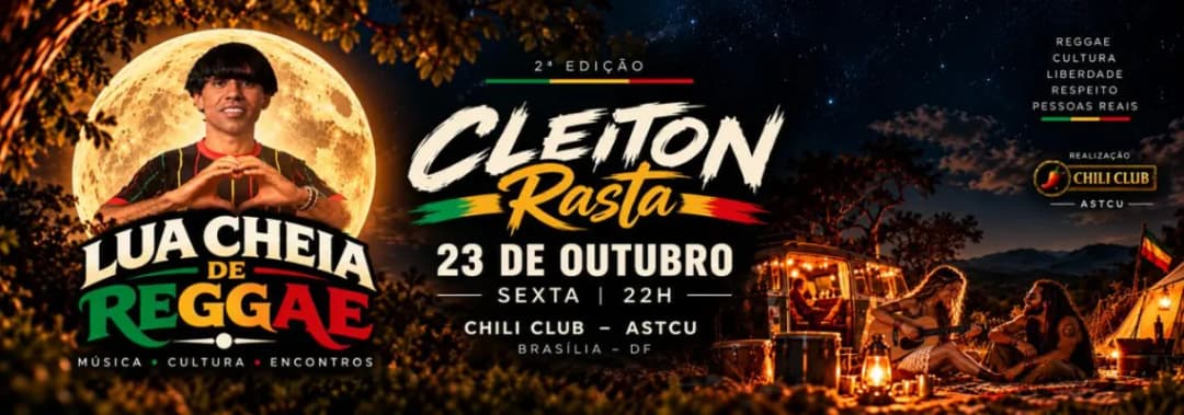 Cartaz de LUA CHEIA DE REGGAE — 2ª EDIÇÃO 🌕