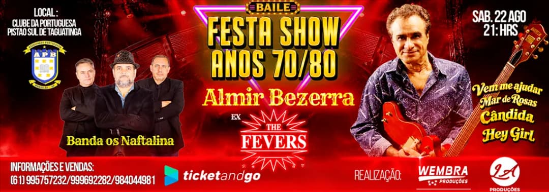 Cartaz de Baile Anos 70/80