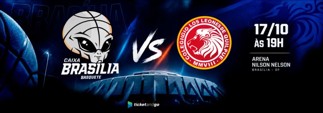 Cartaz de 🏀 LIGA SUL-AMERICANA DE BASQUETE 2026 | BRASÍLIA x LEONES